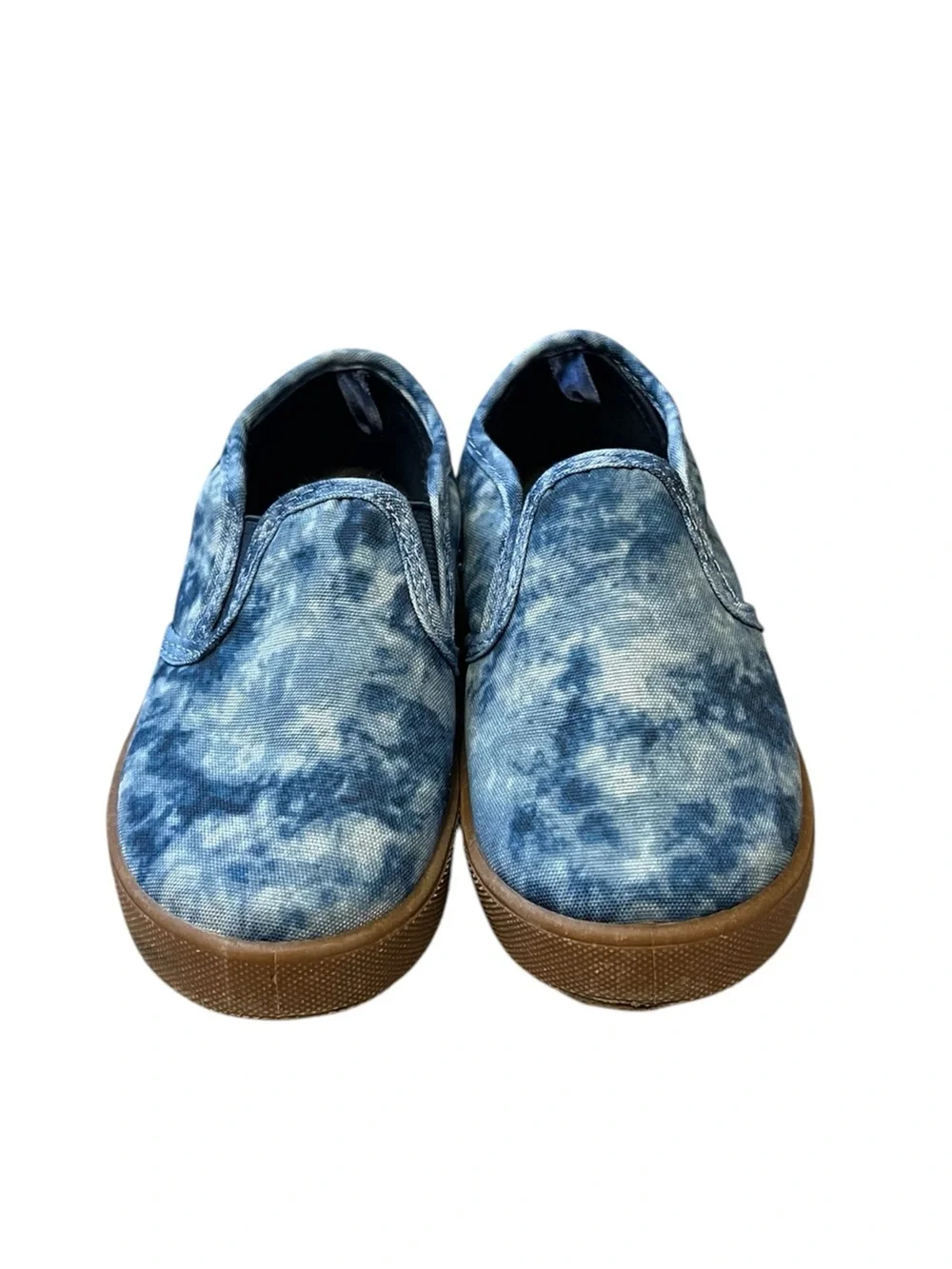 Oshkosh Kids Slip-On Canvas Shoes in Blue Tie-Dye Size 11 EUC